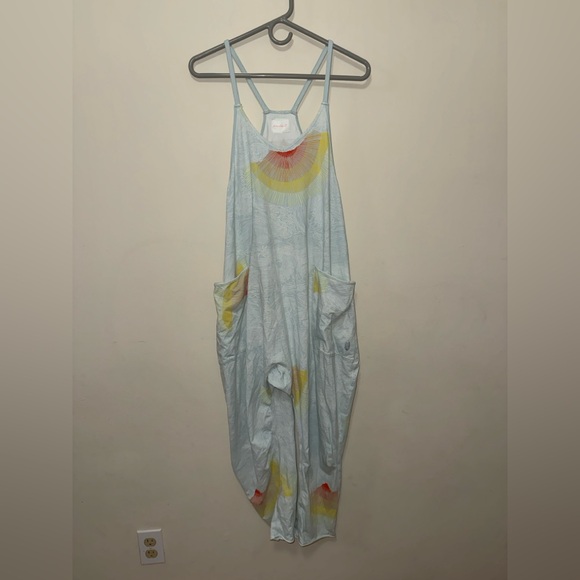 Free People Movement Rare Hot Shot Onesie in Oceanic Wave Combo Size XS $80 - Picture 2 of 9
